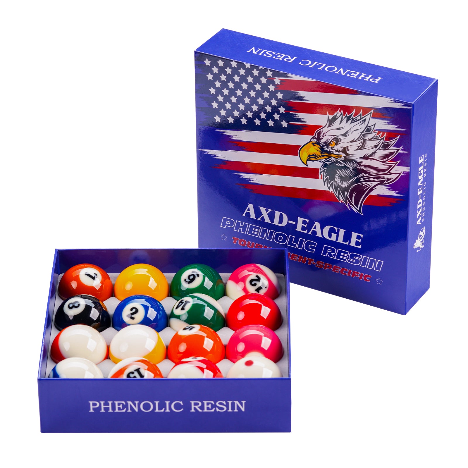 Phenolic Carom Billiard Balls Diamond Helix PBA 61.5mm, Set