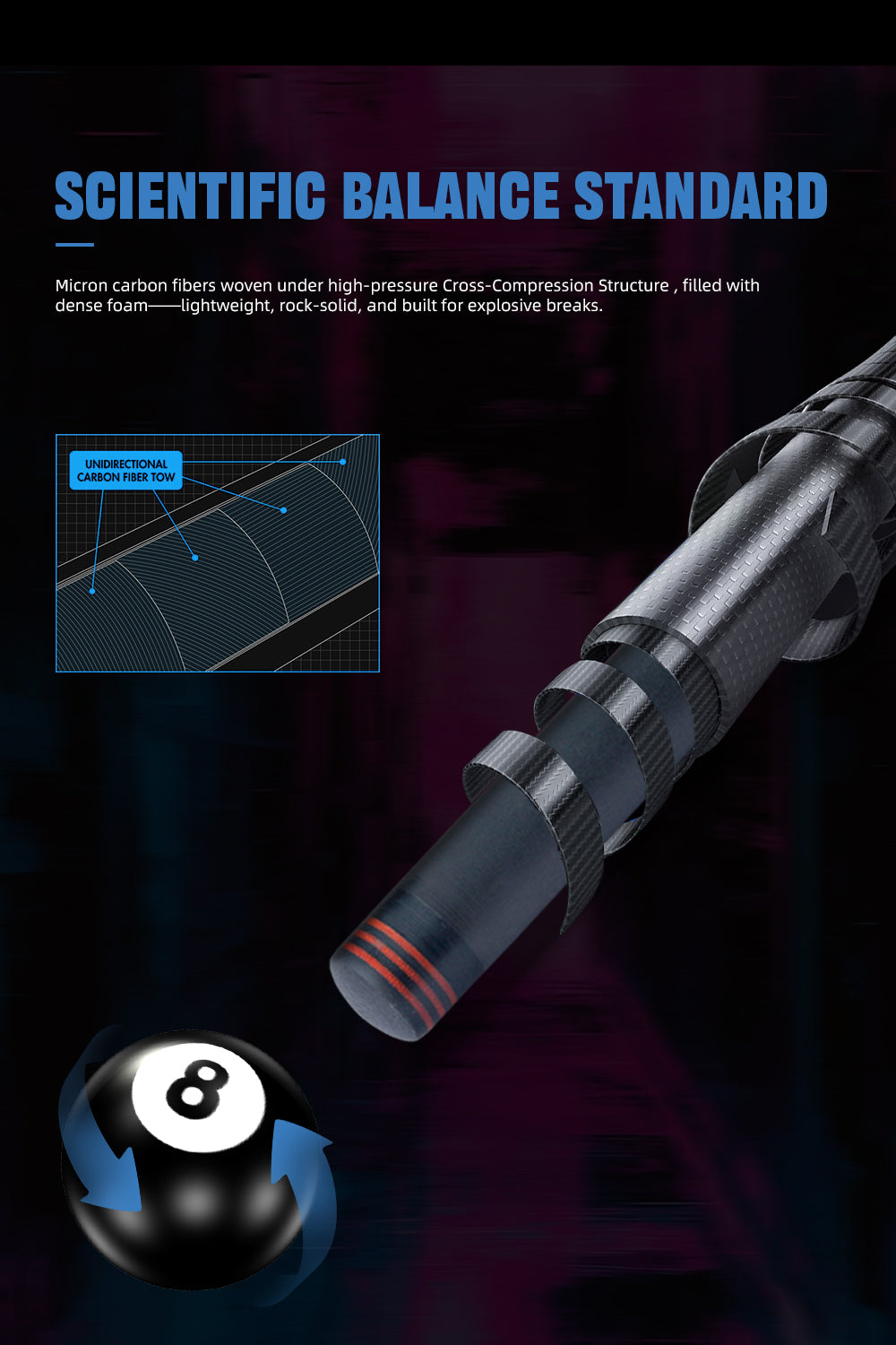 Konllen AK-KBR Break Cue