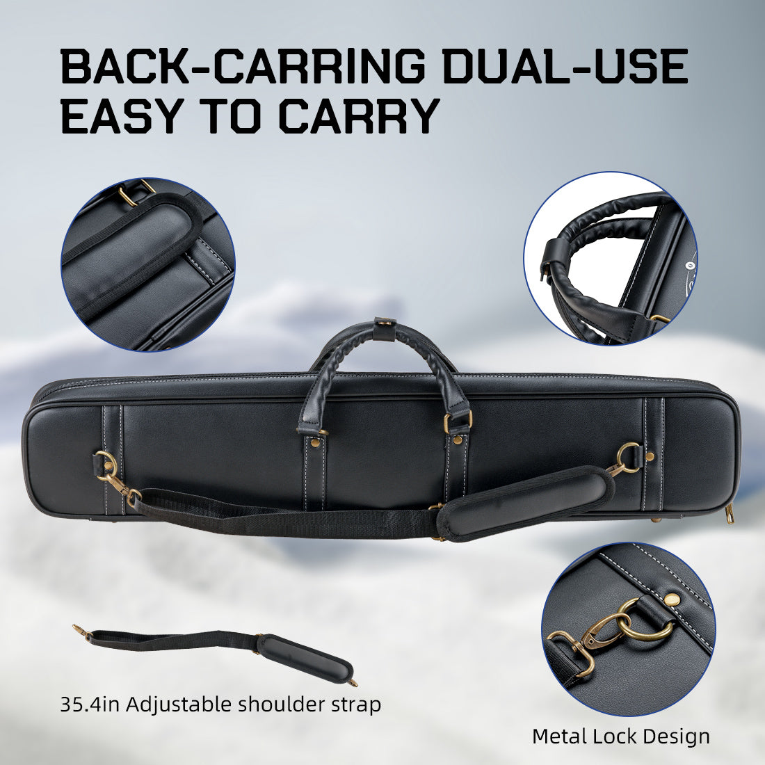 PU soft Case - 3 Butts x 4 Shafts