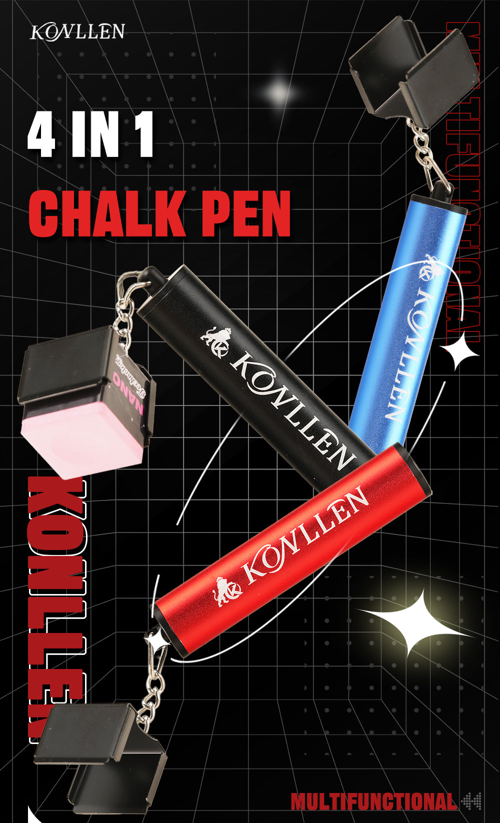 KL Multifunctional 4-in-1 Chalk Pen