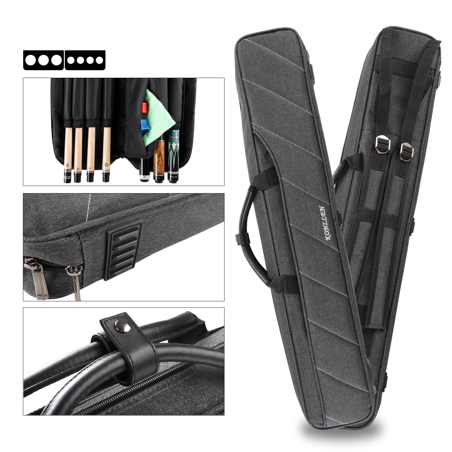 Oxford Cloth Soft Case - 3 Butts x 4 Shafts