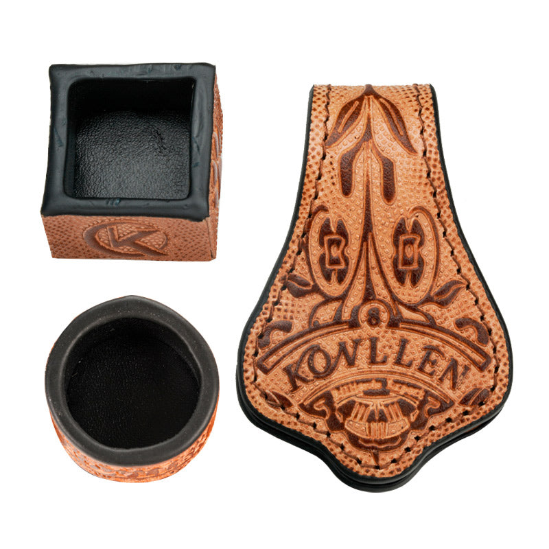 Leather Chalk Holder(round + square)