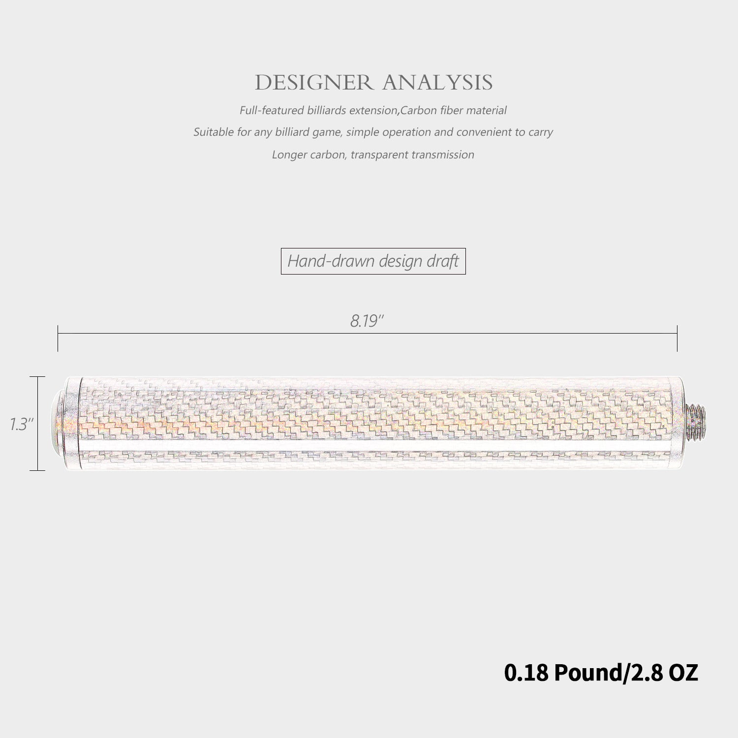Junta de bala de extensión de 8''