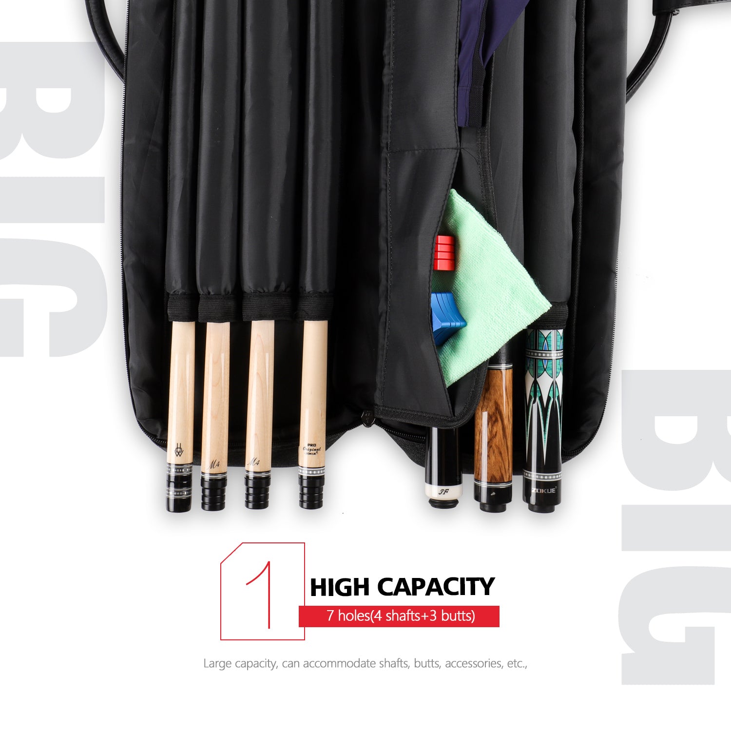 Oxford Cloth Soft Case - 3 Butts x 4 Shafts