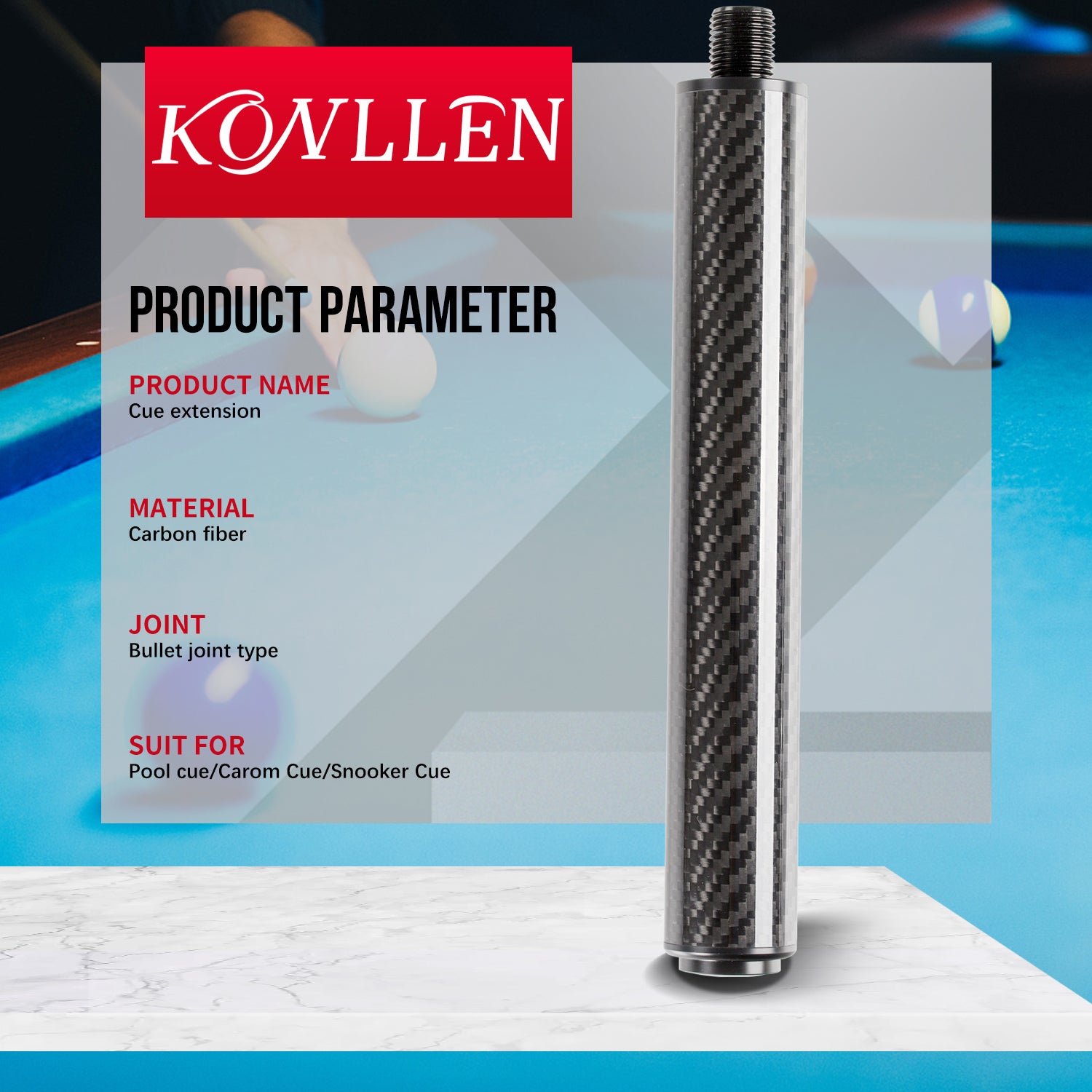 Junta de bala de extensión de 8''