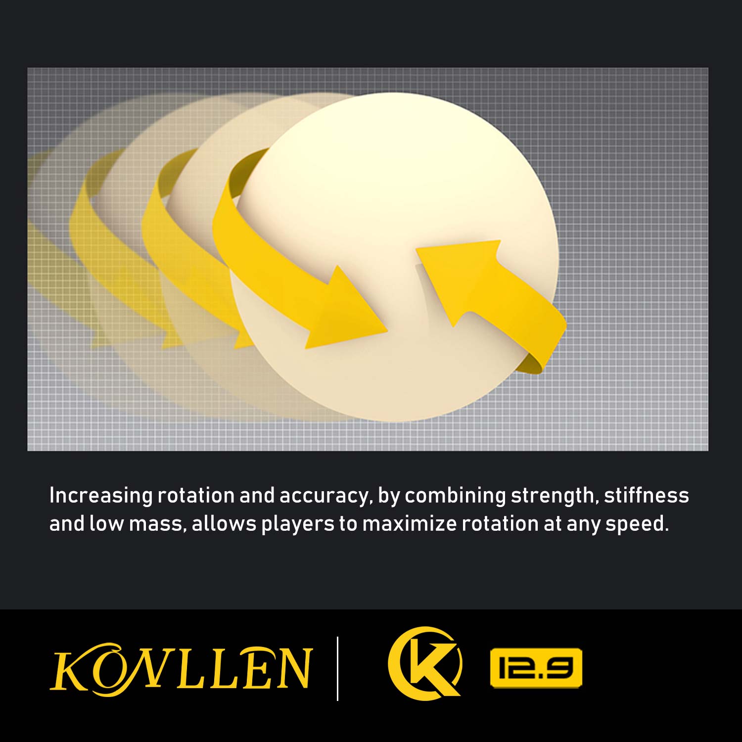 Konllen カーボンファイバーシャフト ラジアルジョイント用 11.5mm/12.5mm/12.9mmチップ