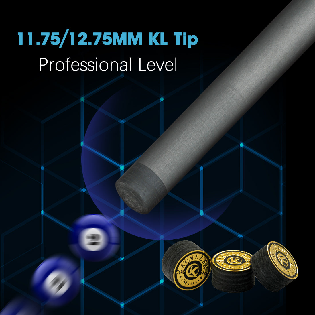Single Pool Shaft - Radial Pin - 10.75mm/12.75mm