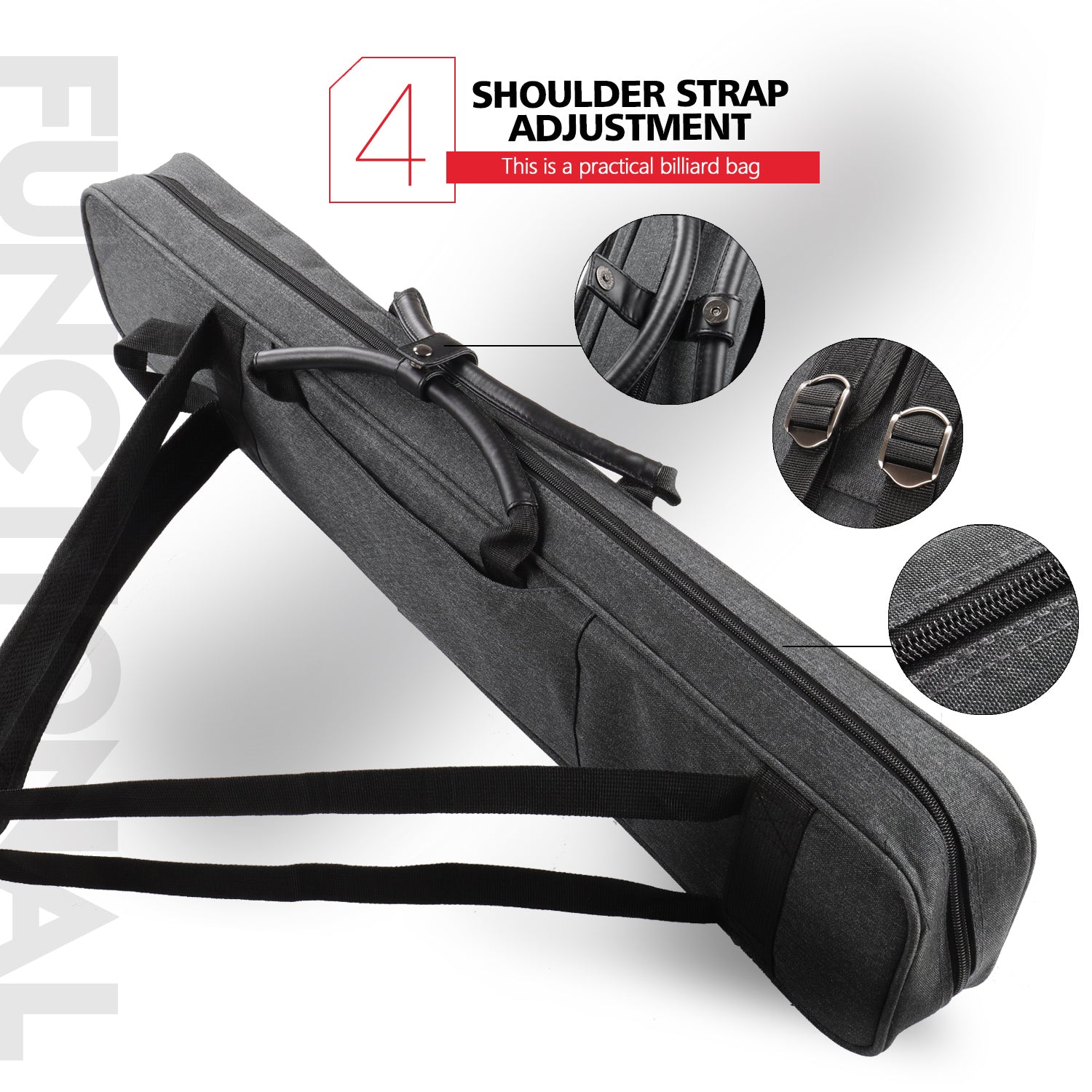 Oxford Cloth Soft Case - 3 Butts x 4 Shafts