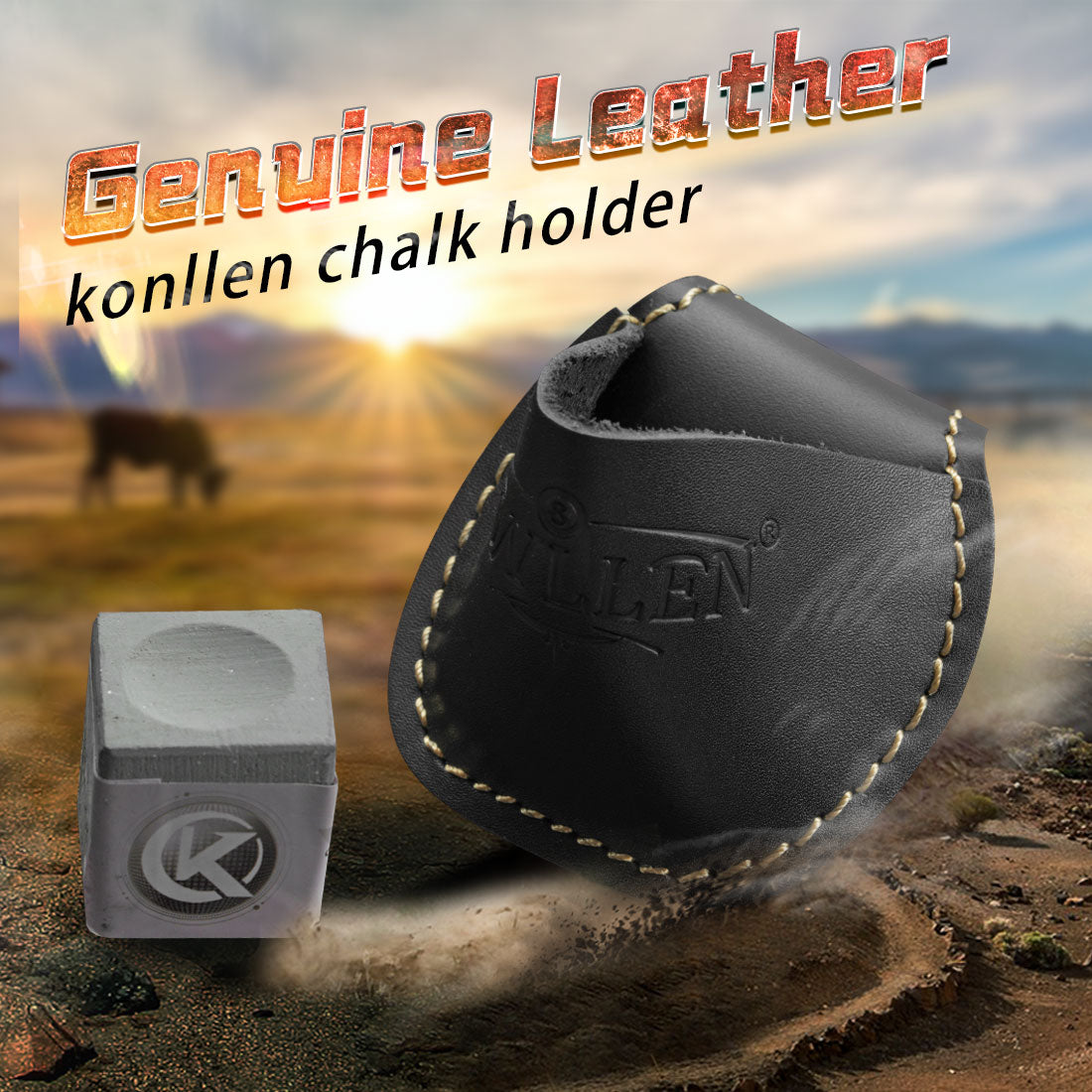 Kreide tasche aus echtem Leder