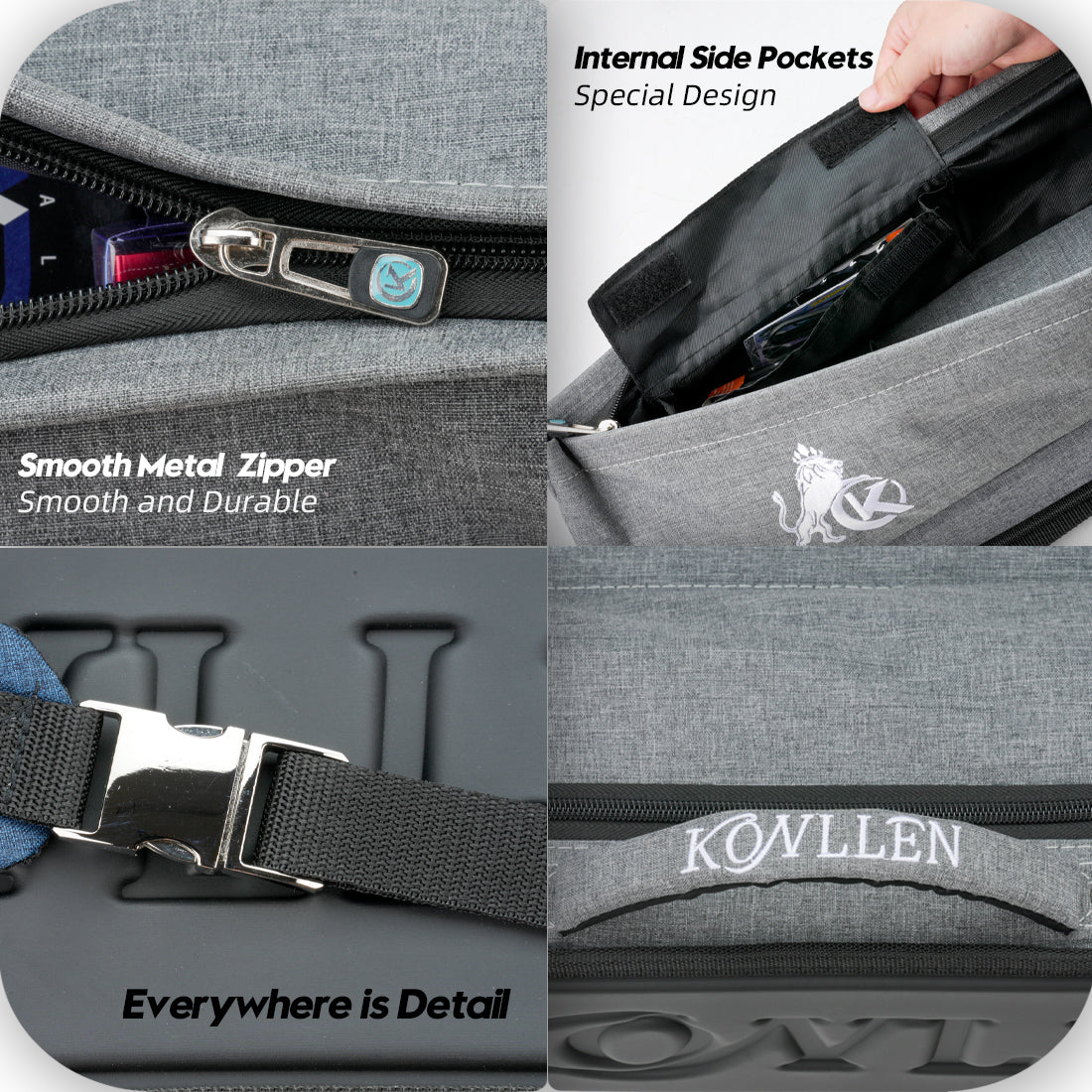 Բարձր տարողունակությամբ կտավե փափուկ պատյան - 3 կոճակ x 4 լիսեռ / - 4 կոճակ x 5 լիսեռ