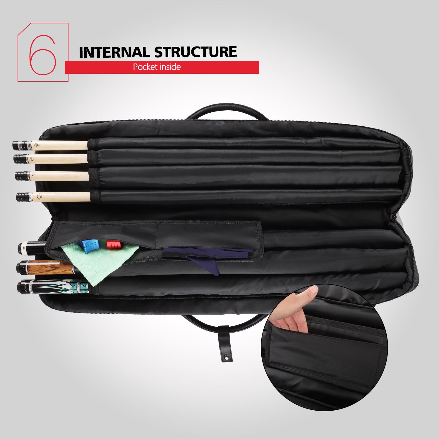 Oxford Cloth Soft Case - 3 Butts x 4 Shafts