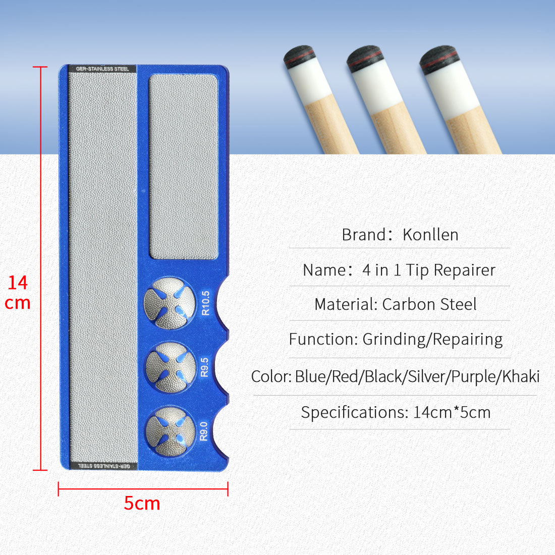 KONLLEN alat perbaikan ujung stik 4IN1