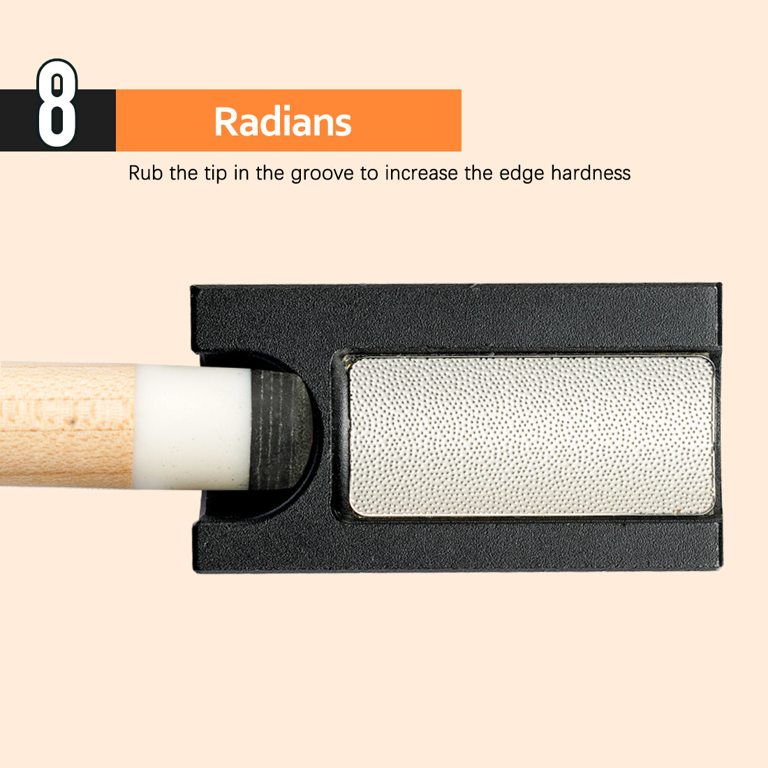 KONLLEN 8 in 1 Billiards Pool Cue Tip Repair Tool - Trimmer/Burnisher/Shaper/Tapper