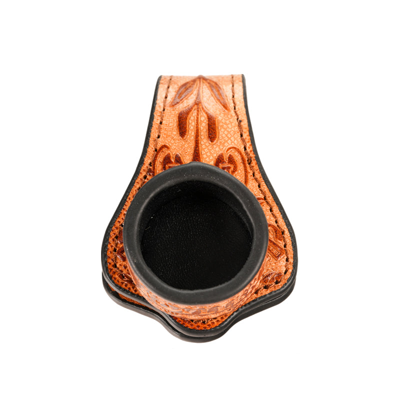 丸い野菜日焼けレザーチョークホルダー