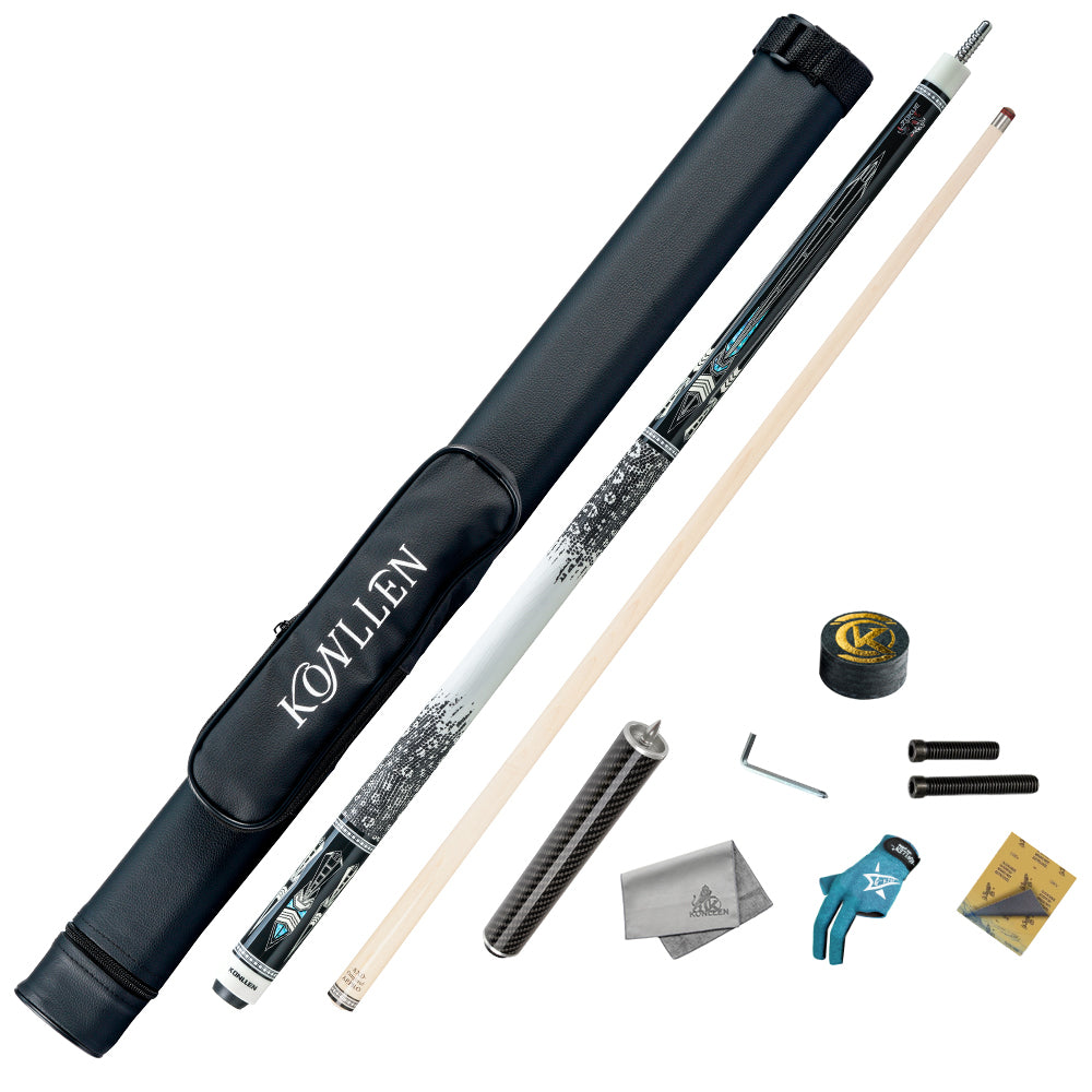 Konllen Snow Leopard Series 3 Pool Cue – AK-D3 - 10.5mm / 11.5mm /12.2mm