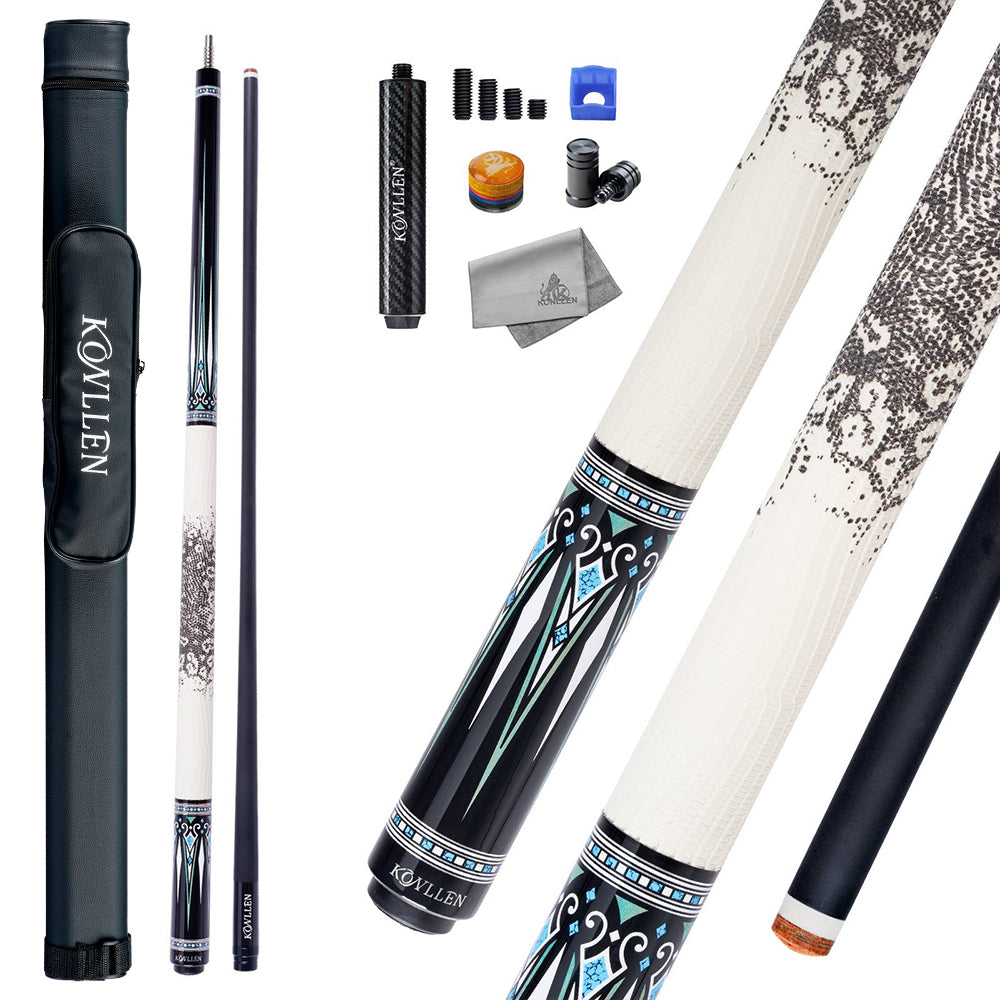 Konllen Kaleidoscope Series – Glacier / Lizard-grain Cowhide Grip