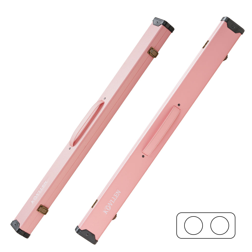 PU pink hard wooden box - 1 Butt x 1 Shaft