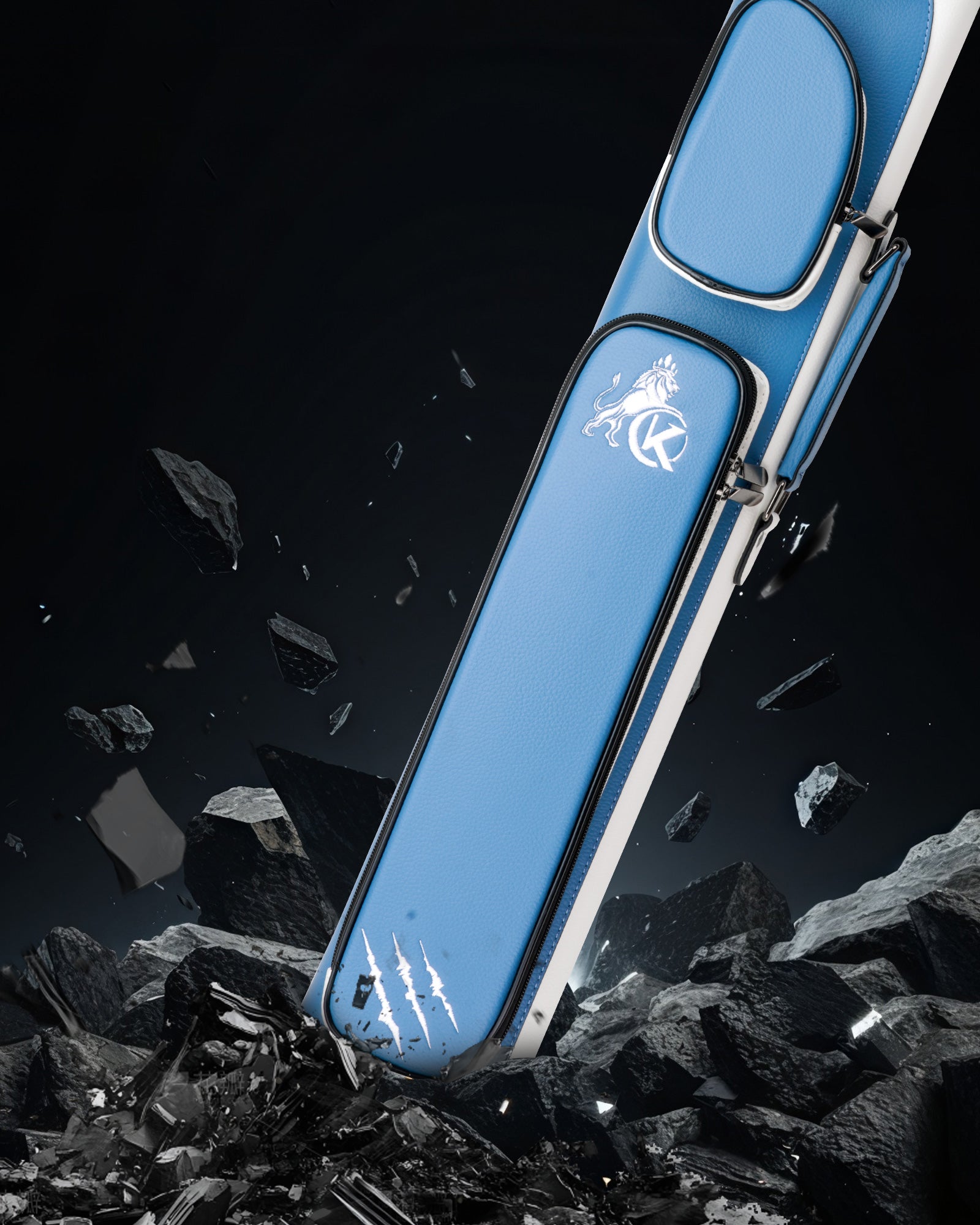 Vỏ cứng bằng da bò - 2 mông x 4 trục