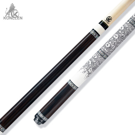 KONLLEN AXA-K2F Low Deflection Pool Cue Ebony Handmade Inlay