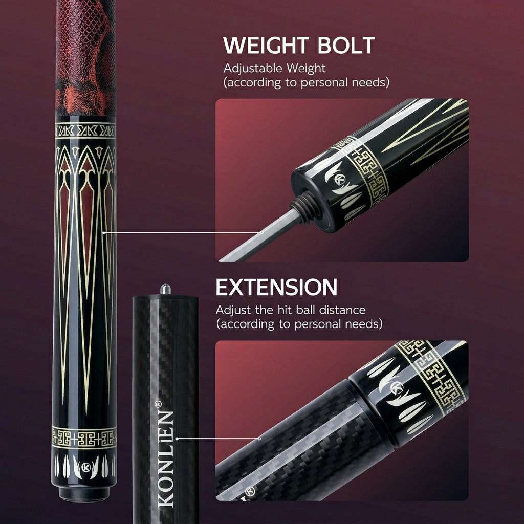 Konllen K-03 - Maple Shaft With Carbon Tube Inside - 12mm