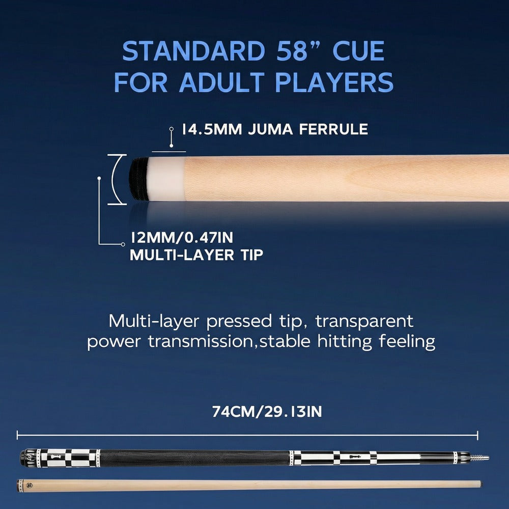 Konllen K-GW1 - Maple Shaft With Carbon Tube Inside - 12mm