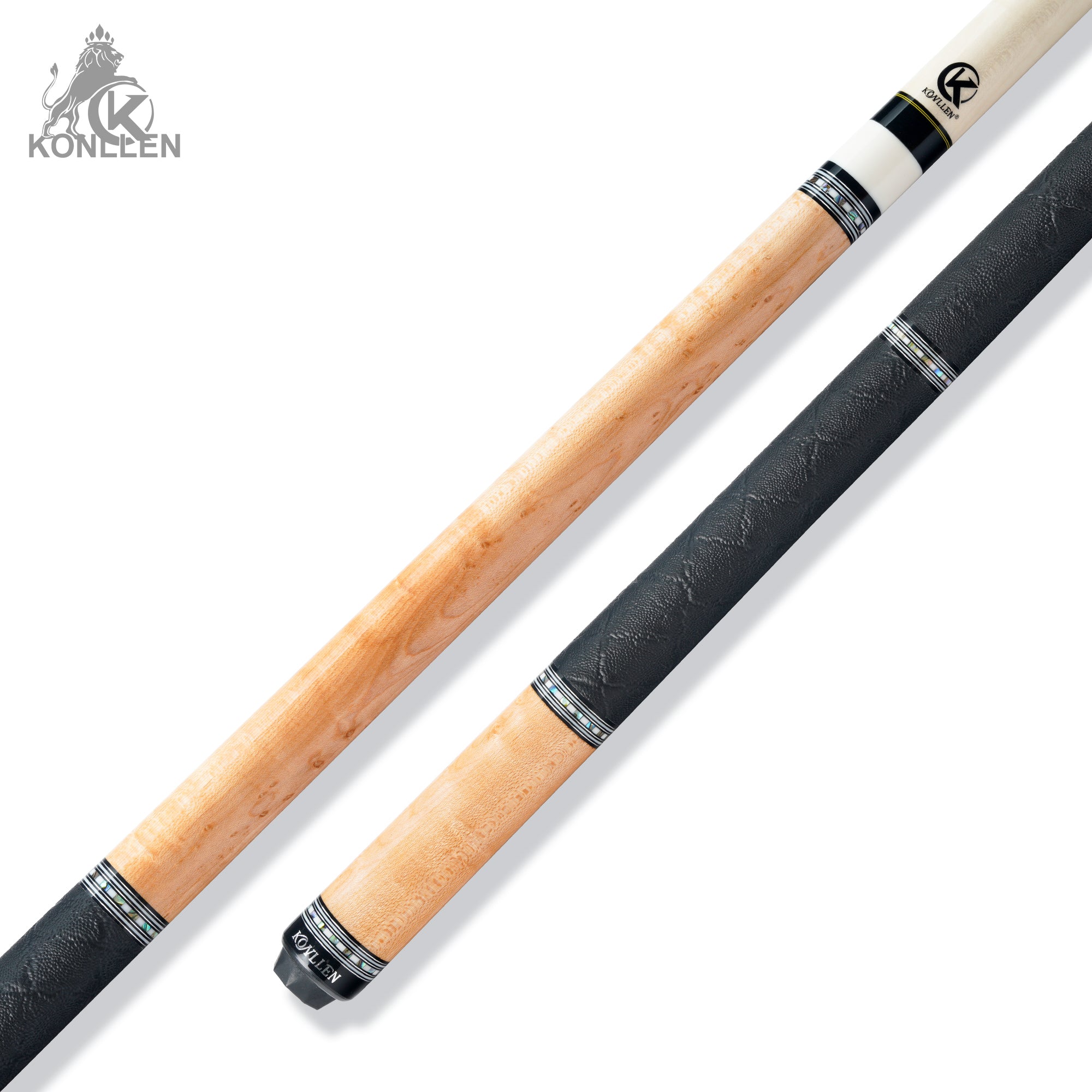 KONLLEN AXA-N1F Low Deflection Pool Cue Bird's Eye Maple Handmade