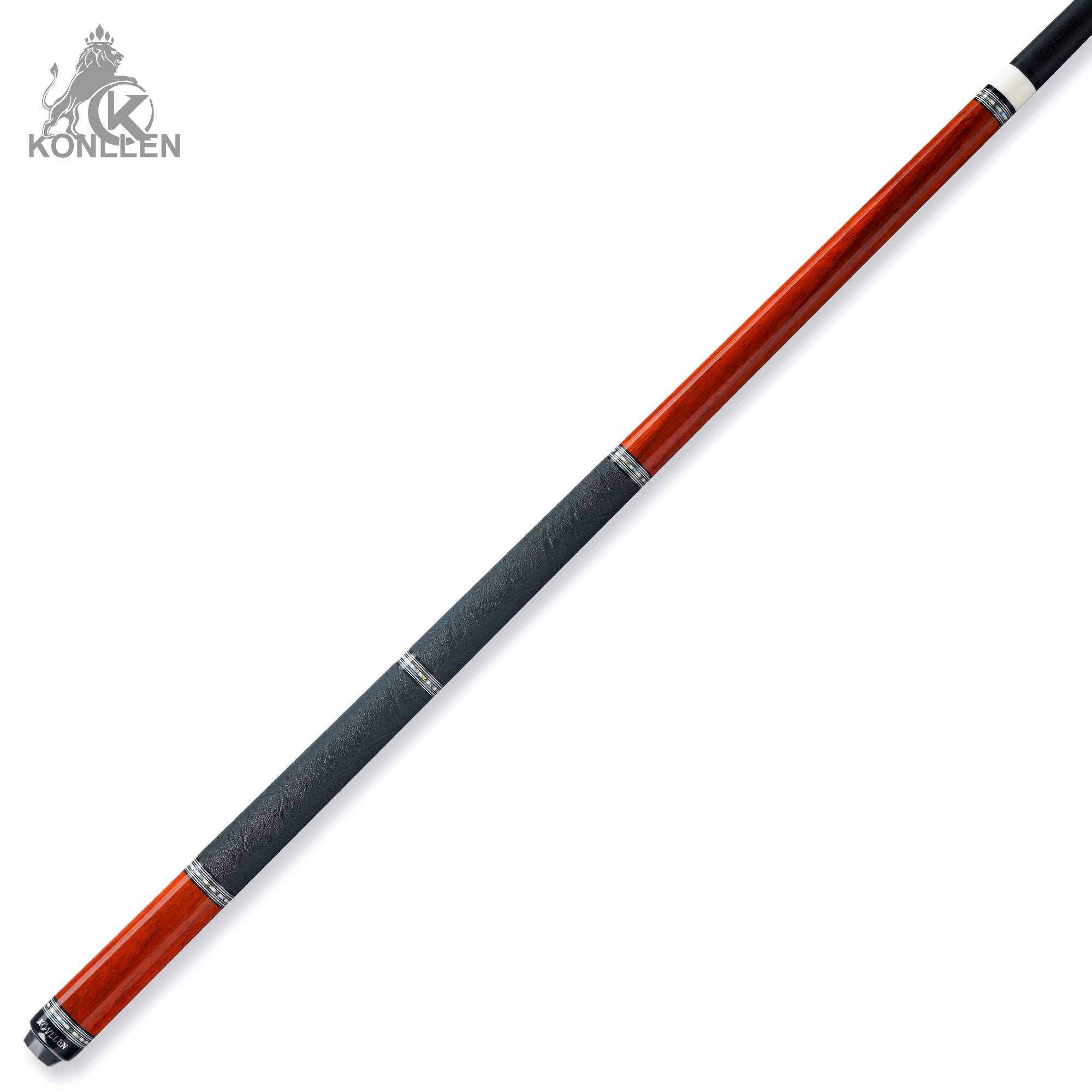 KONLLEN AXA-R1F Low Deflection Pool Cue Redrose Wood Handmade Inlay