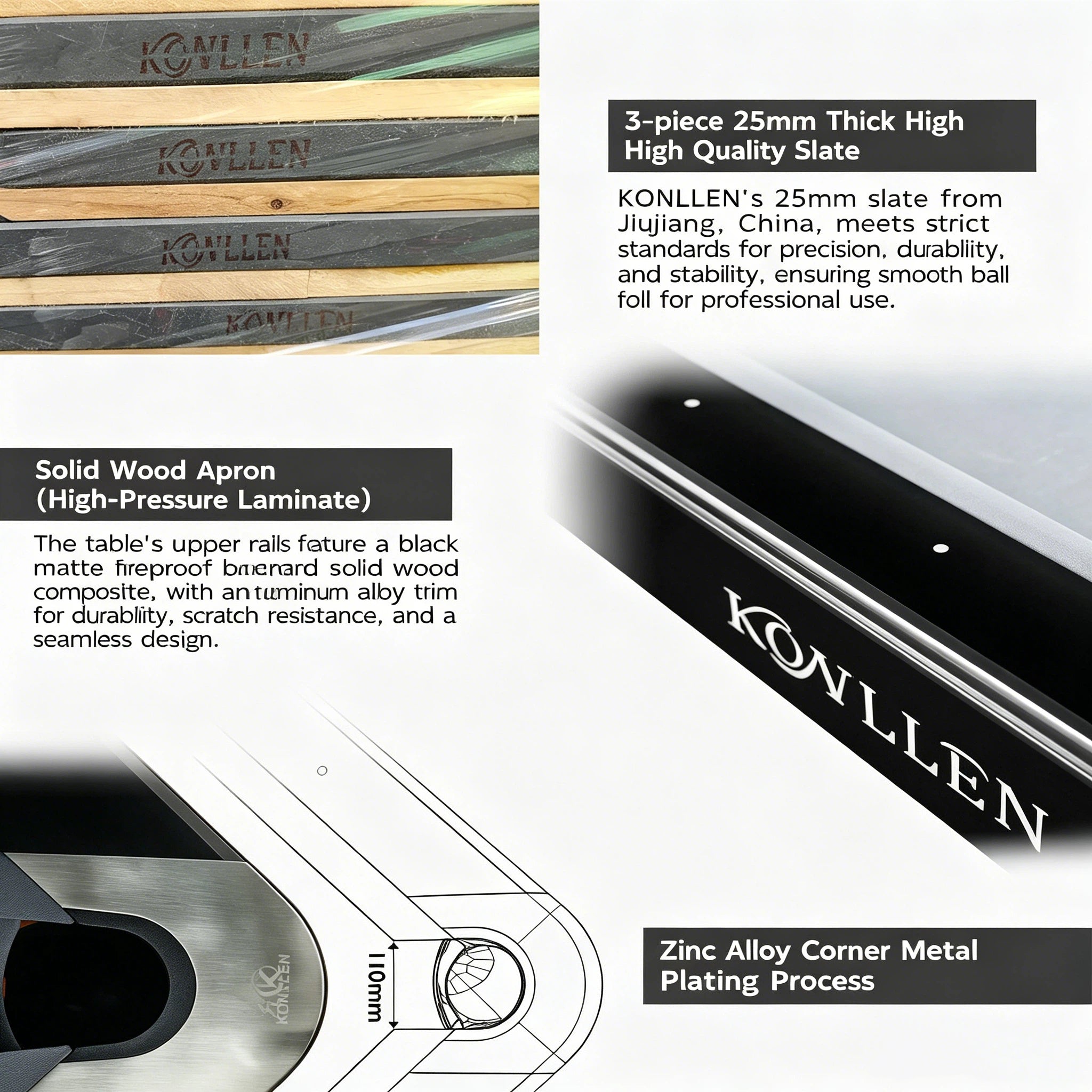 KONLLEN NOVA 9-BALL Pool TABLE