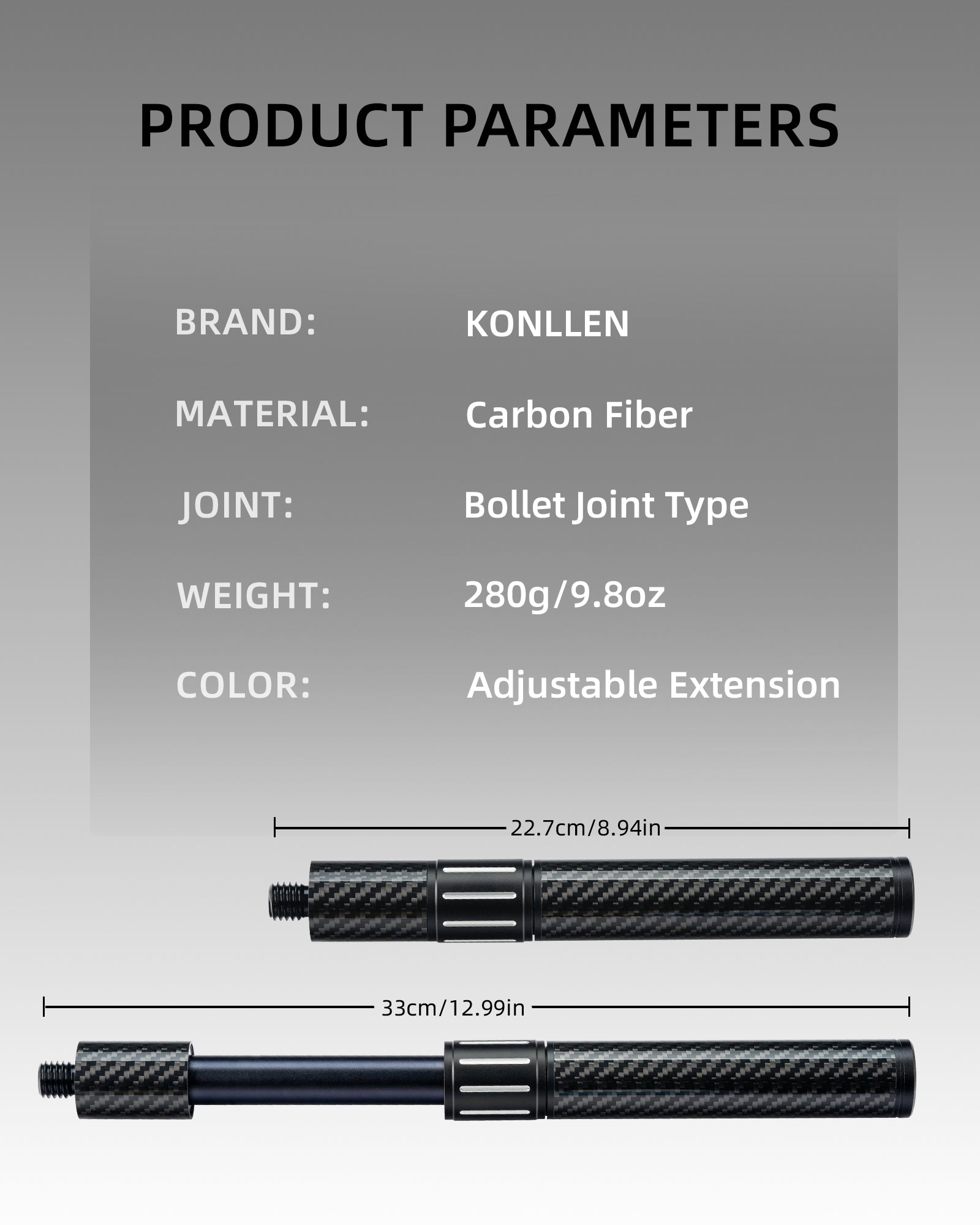 Shiny Retractable Extension Bullet Joint