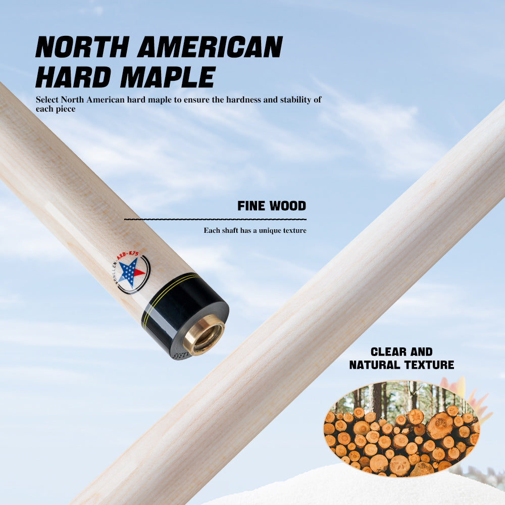 Konllen Maple Shaft for Radial Uniloc Joint 12.5mm with Black