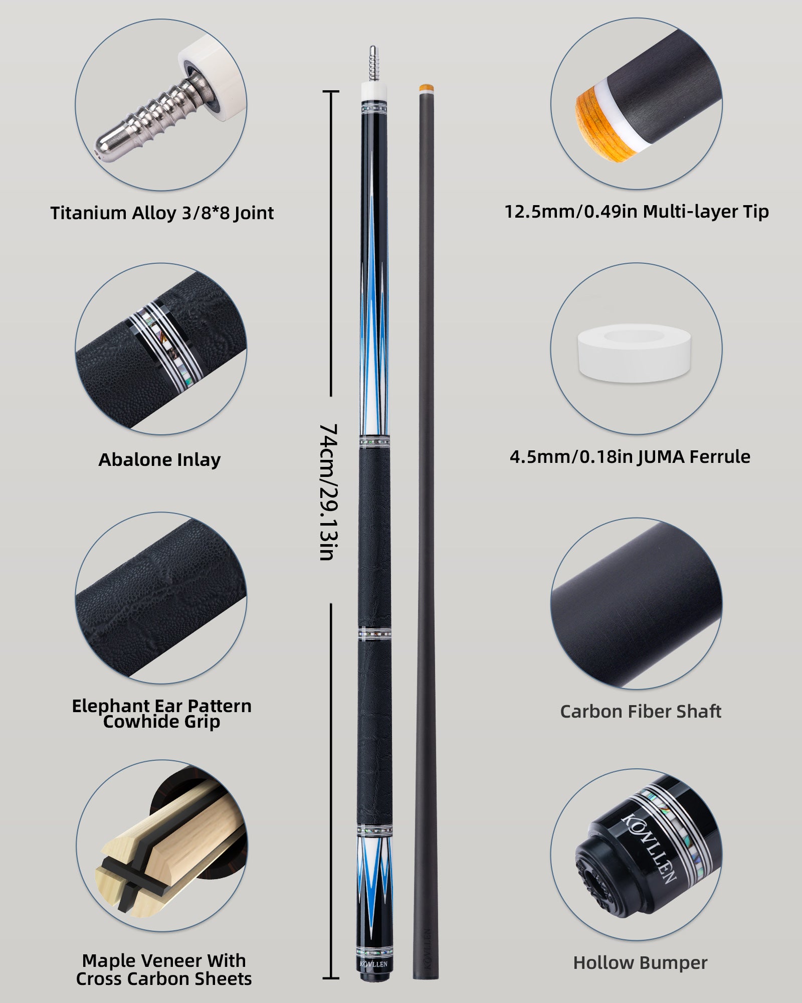 Konllen AK75-001BF | KONLLEN billiards