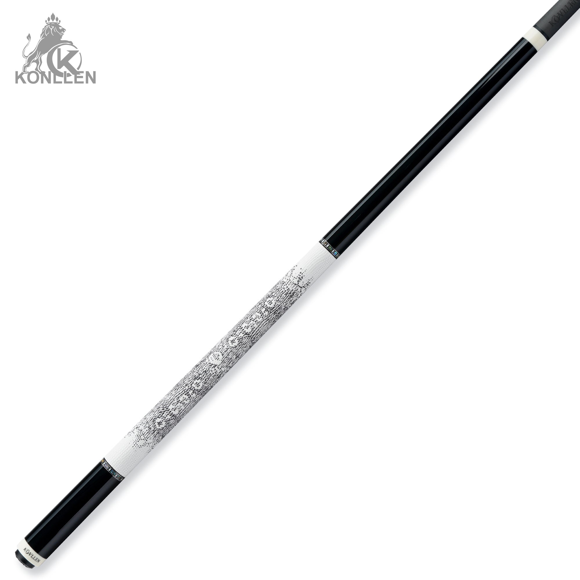 Konllen 2.0 Series AK10-12WFA - Ebony Abalone Shell Inlaid Butt - Lizard Grain Cowhide Wrap - 11.8mm / 12.5mm