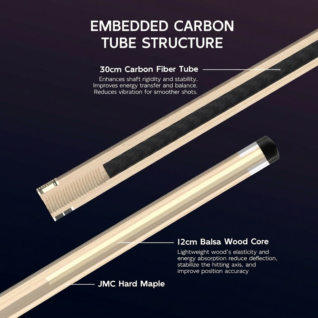 Konllen K-03 - Maple Shaft With Carbon Tube Inside - 12mm