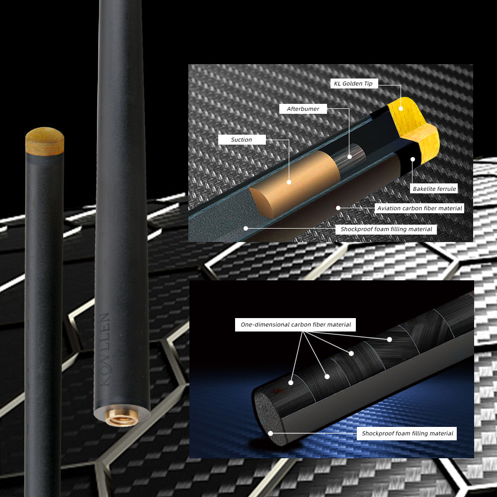 Konllen Carbon Fiber Shaft -Radial / Uniloc/ 3/8*10 Pin - 10.5