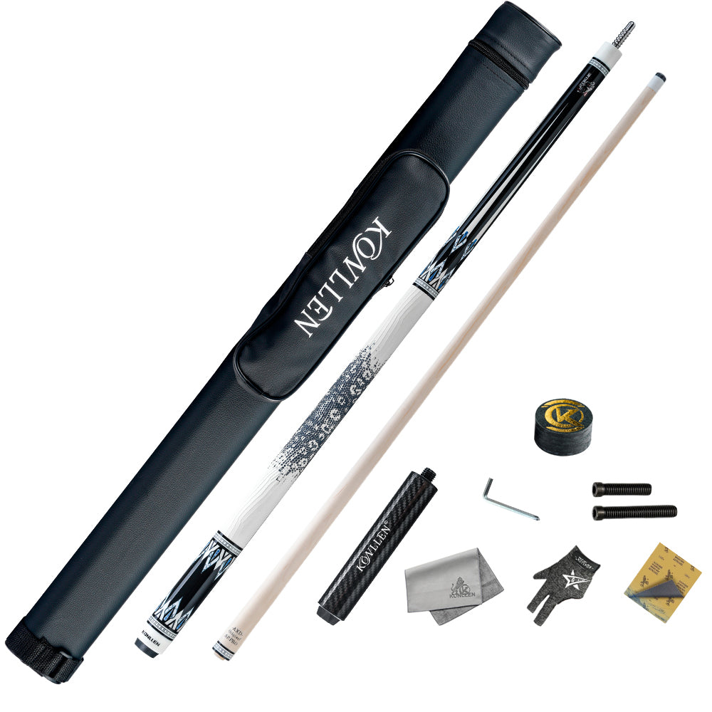 Konllen Snow Leopard Series 2 Pool Cue – AK-D2 - 10.5mm / 11.5mm /12.2mm