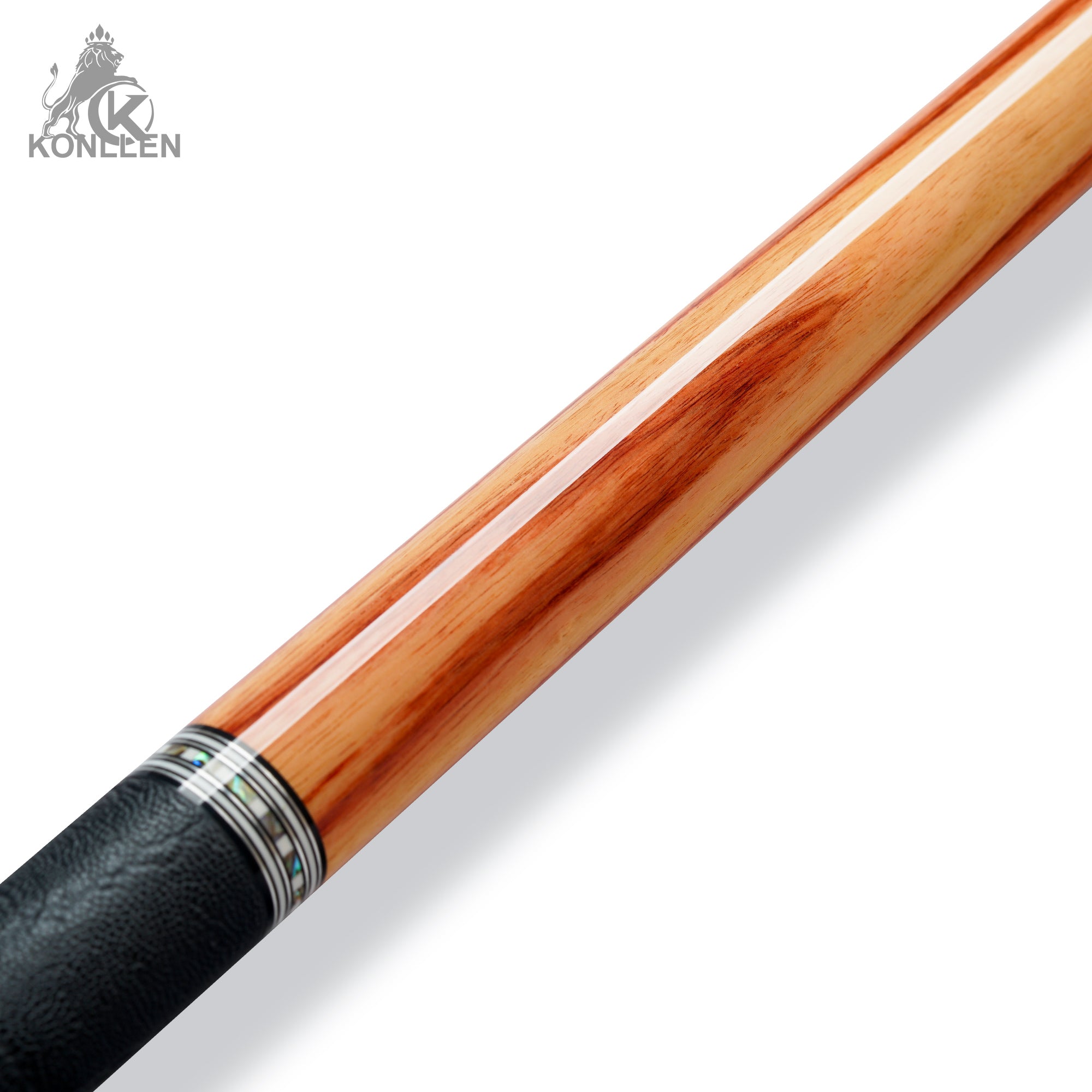 KONLLEN AKA-3-M Low Deflection Pool Cue Tulipwood Handmade Inlay