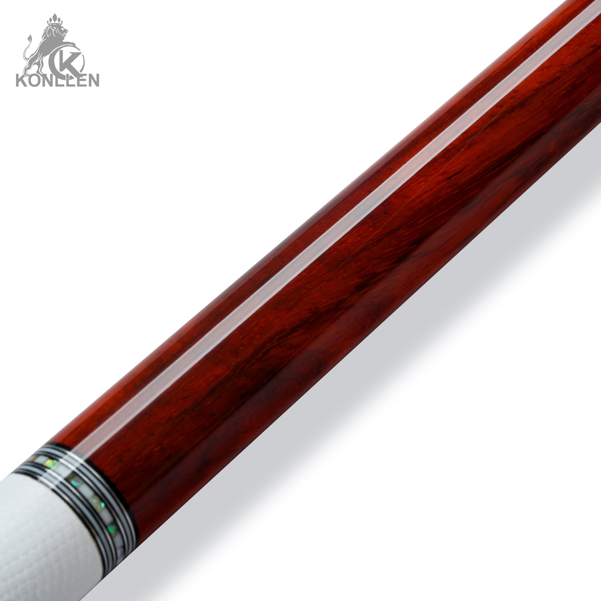 KONLLEN AXA-R2F Low Deflection Pool Cue Redrose Wood Handmade Inlay