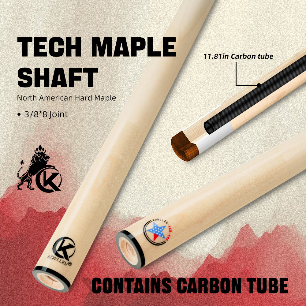 Konllen Maple Shaft for Radial Uniloc Joint 12.5mm with Black