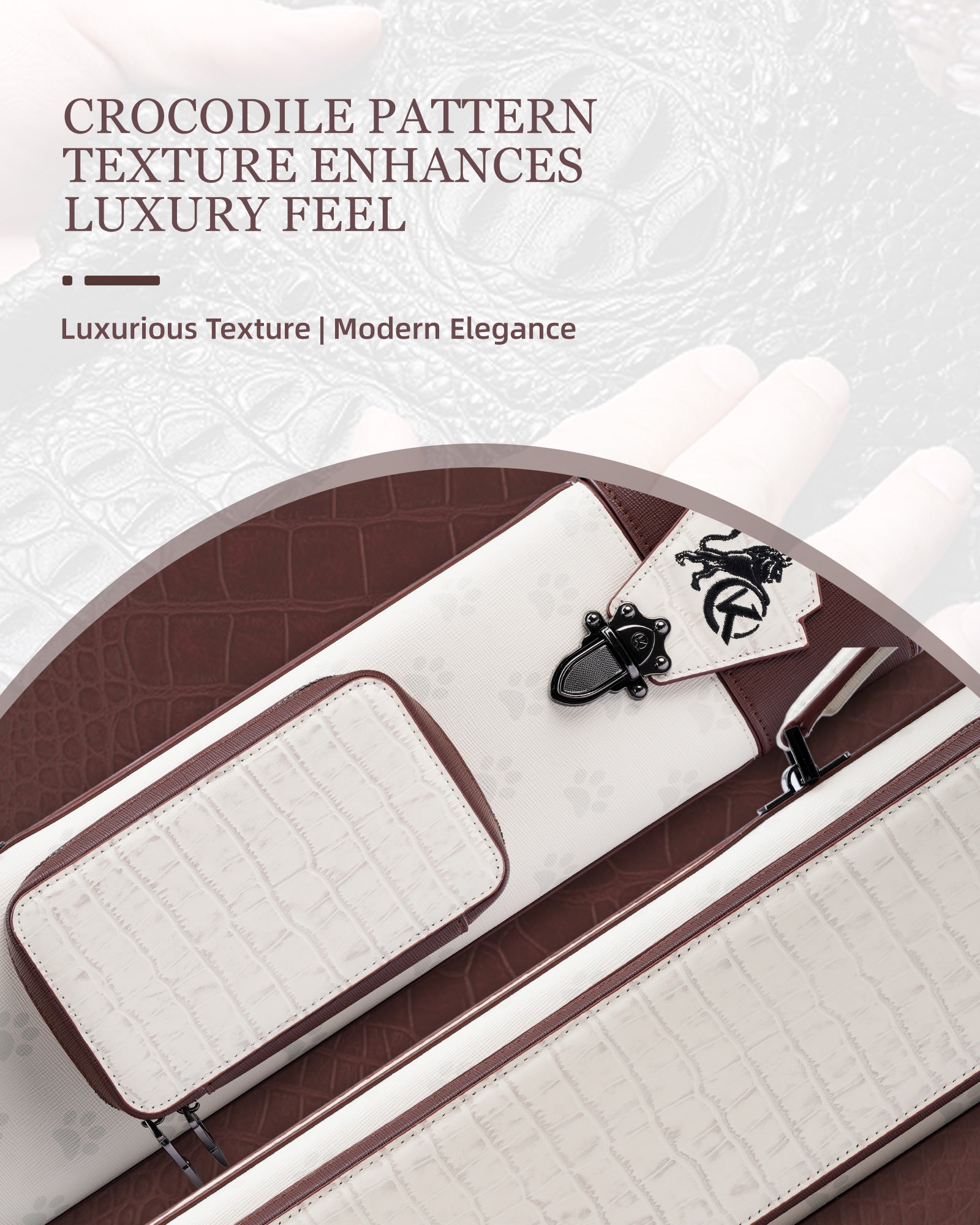 VintageLine Series 2x4 Pool Cue Case – 2 Butts & 4 Shafts