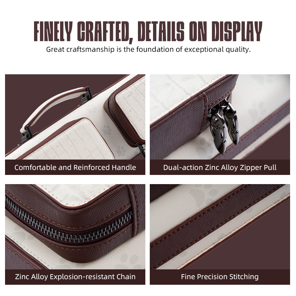 Konllen VintageLine Series 2x4 Pool Cue Case – 2 Butts & 4 Shafts