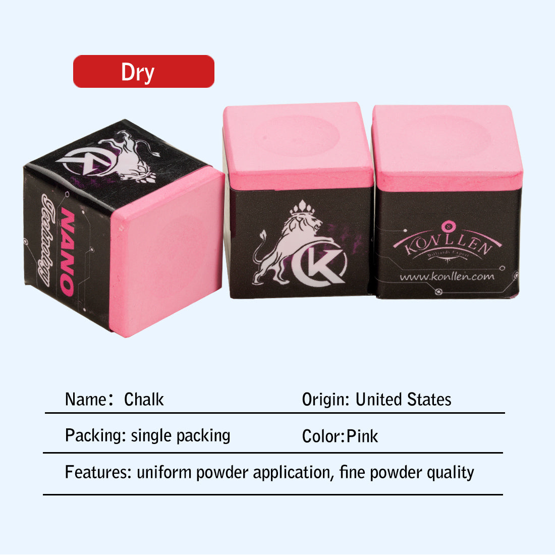 KL粉笔粉红色 (干)