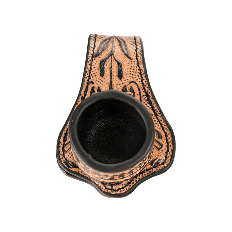 丸い野菜日焼けレザーチョークホルダー