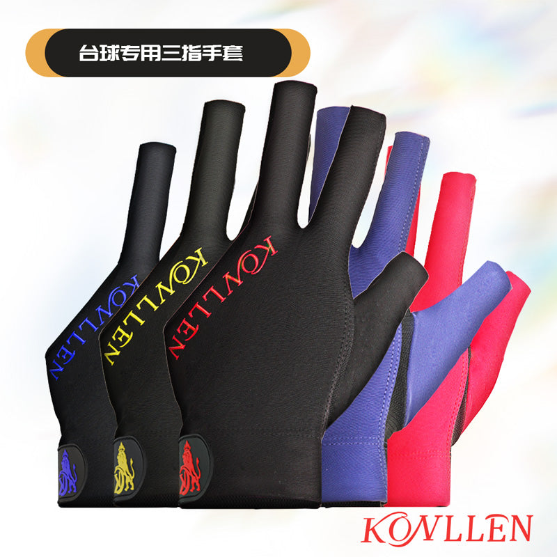 KONLLEN Billiards Gloves for Left Hand/Right Hand L/XL - 02 Lycra series
