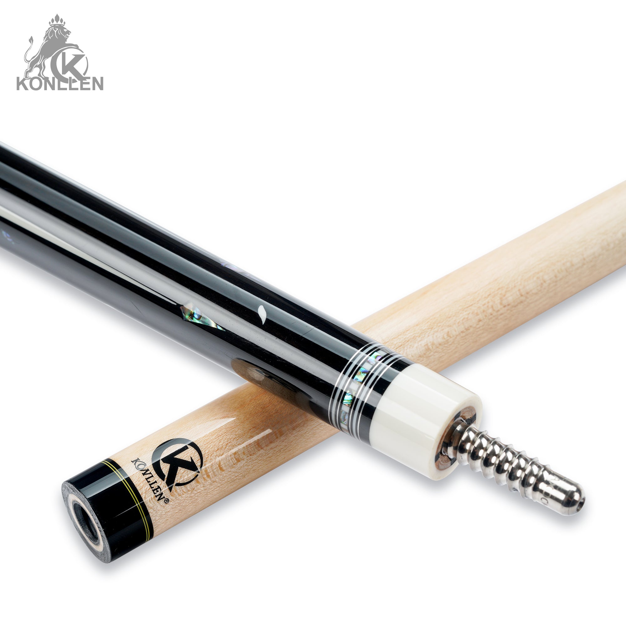 KONLLEN AK-KB-Pink Low Deflection Carbon-tube Maple Pool Cue