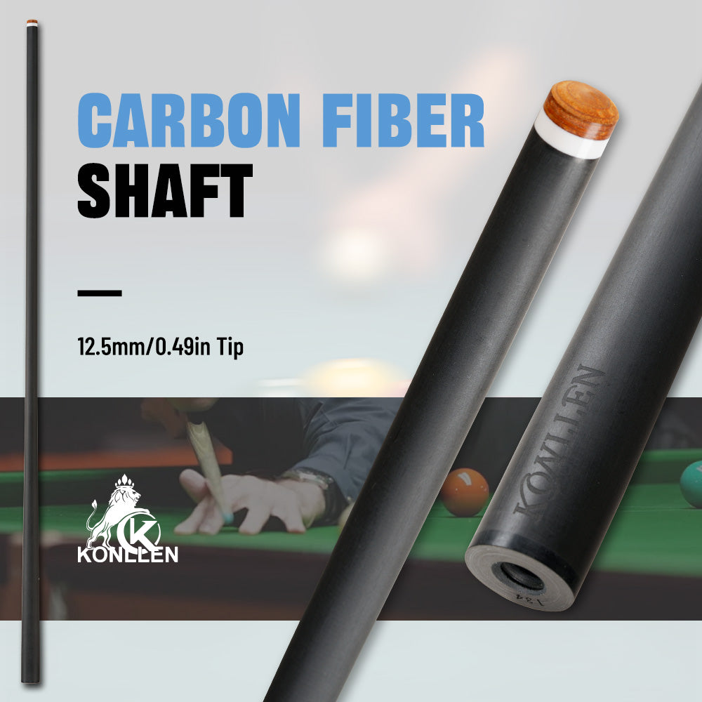 Eje de fibra de carbono Konllen para junta radial con punta de 12,5 mm