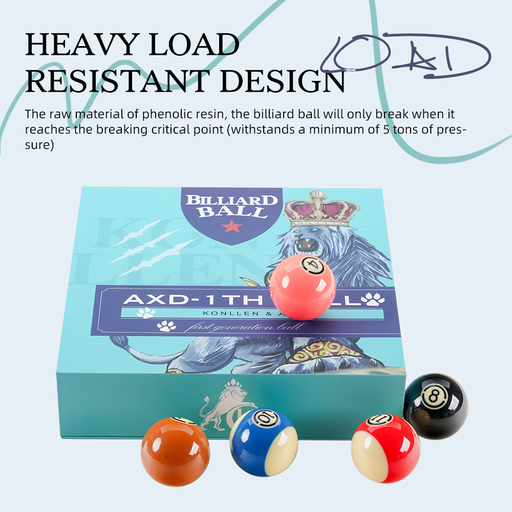 KONLLEN AXD-1TH Billiard Balls - 57.2mm | KONLLEN Billiards