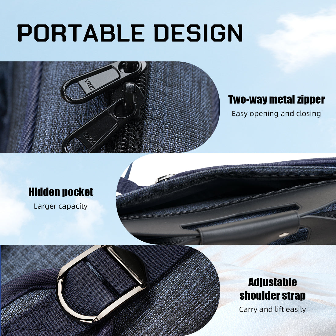 Oxford cloth soft Case - 3 Butts x 4 Shafts