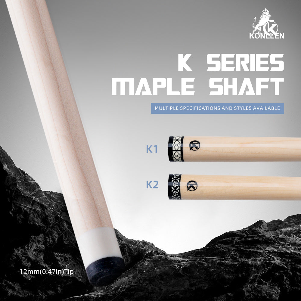 Konllen K-03 / K-05 Maple Shaft for Radial 12mm with Carbon Tube