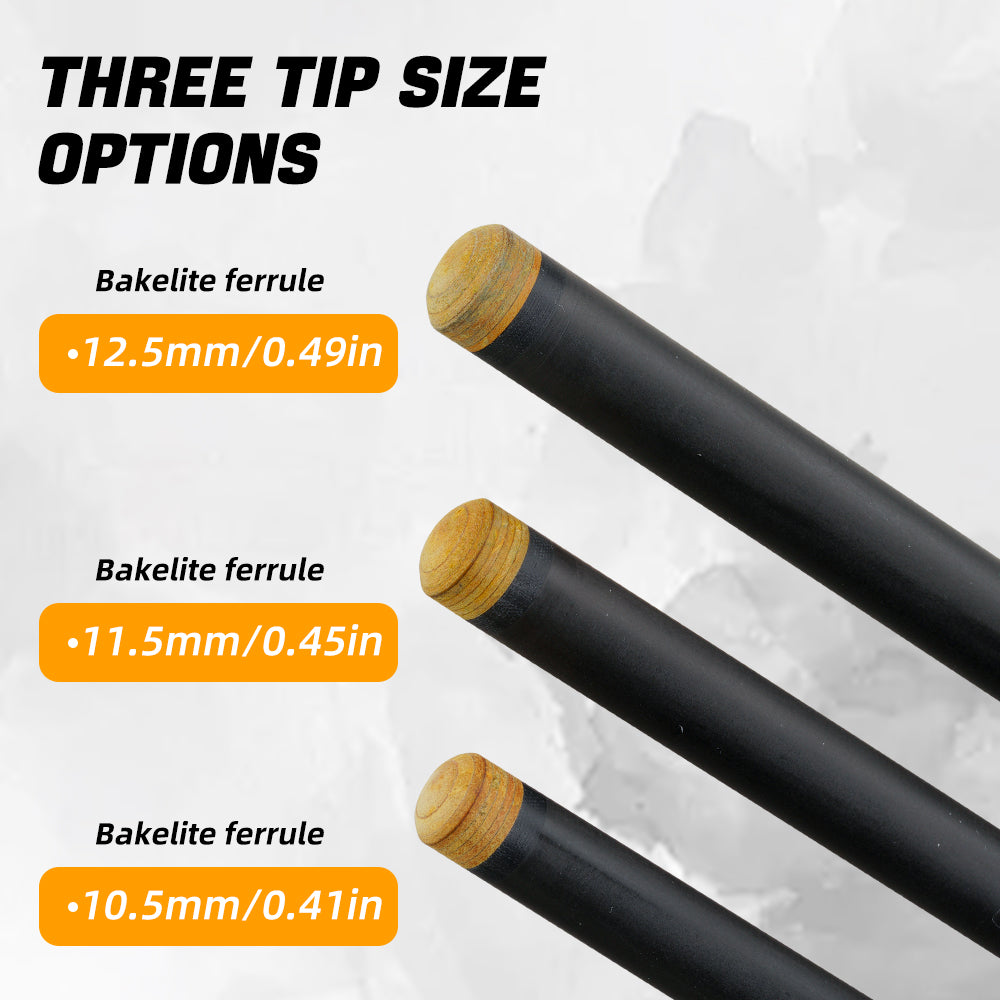 Konllen カーボンファイバーシャフト - ラジアル / ユニロック / 3/8*10 ピン - 10.5/11.5/12.5mm