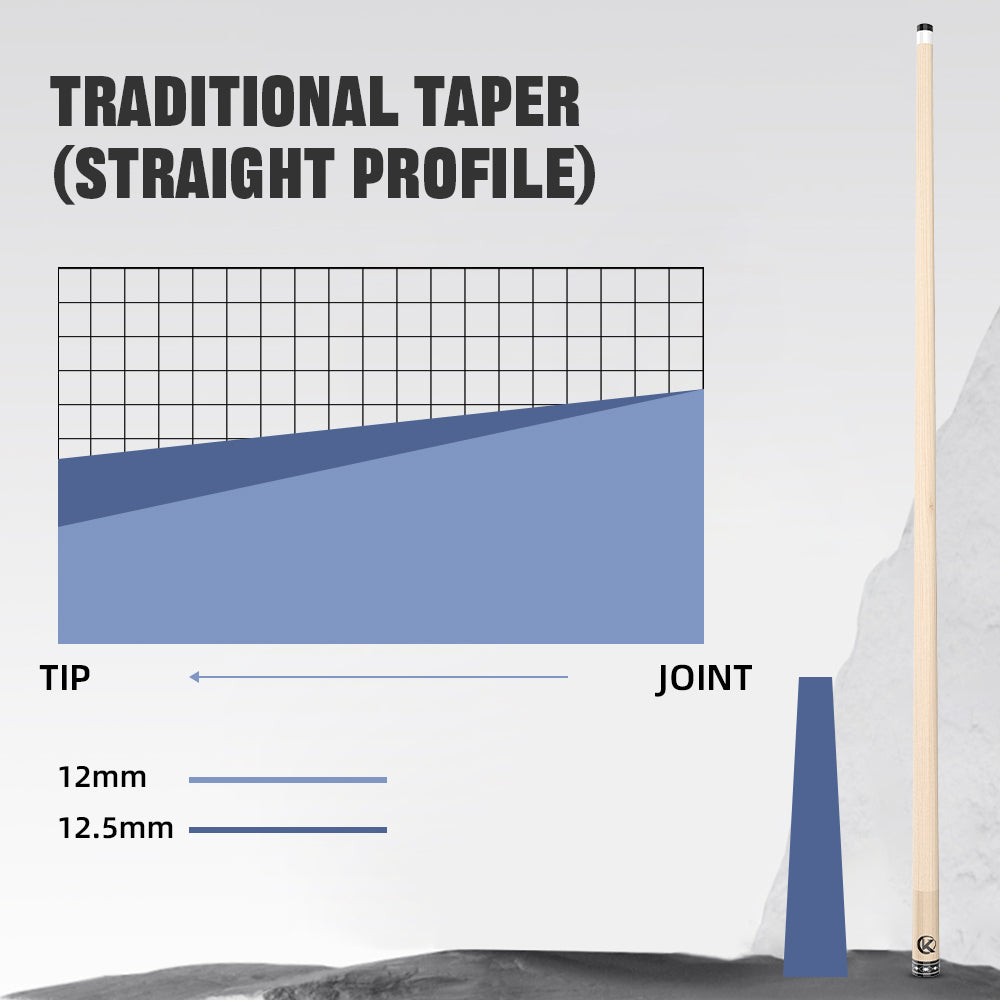 Konllen K-03 / K-05 Maple Shaft for Radial 12mm with Carbon Tube